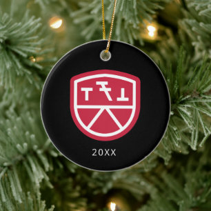 Phi Sigma Kappa Shield Ceramic Ornament