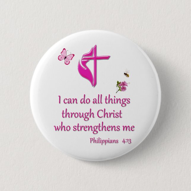 Phiilipeans 4:16  2 inch round button (Front)