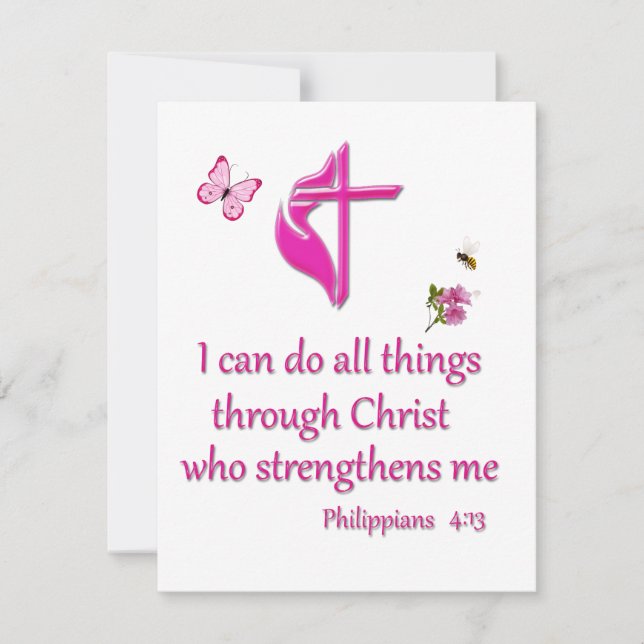 Phiilipeans 4:16  holiday card (Front)