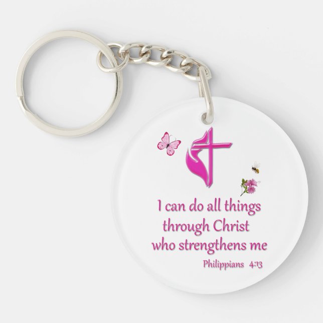 Phiilipeans 4:16  keychain (Front)