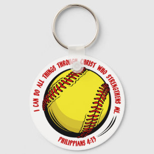PHIL.413 - SOFTBALL KEYCHAIN