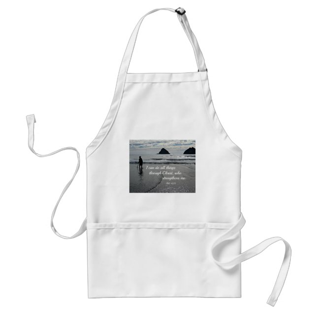 Phil. 4:13 I can do all things through Christ... Standard Apron (Front)