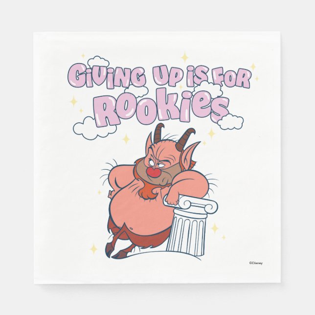 Phil - Giving Up is for Rookies Napkins (Front)