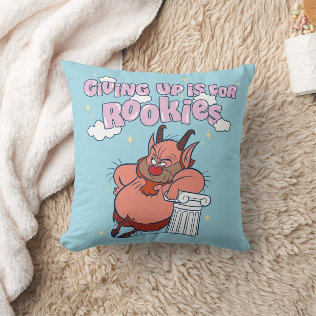 Phil - Giving Up is for Rookies Throw Pillow (Blanket)