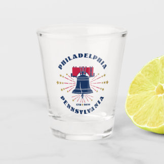 Philadelphia 1776 Liberty Bell Shot Glass