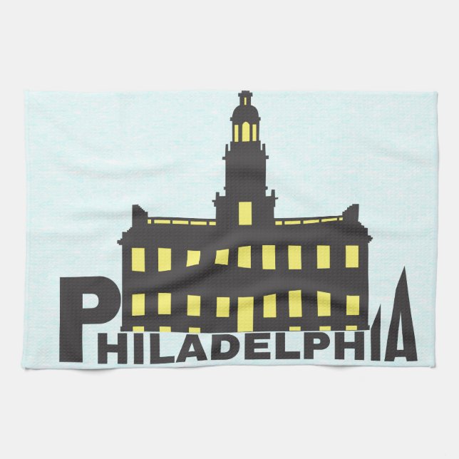 Philadelphia 1 kitchen towel (Horizontal)