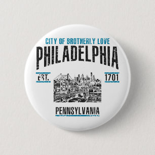 Philadelphia 2 Inch Round Button