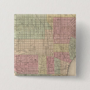 Philadelphia 2 inch square button