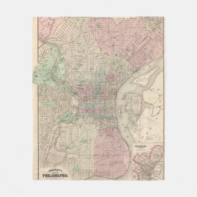 Philadelphia 3 fleece blanket (Front)