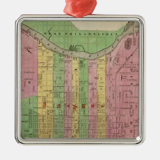 Philadelphia 3 metal ornament (Front)
