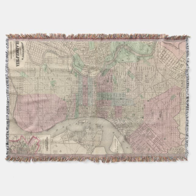 Philadelphia 3 throw blanket (Front)