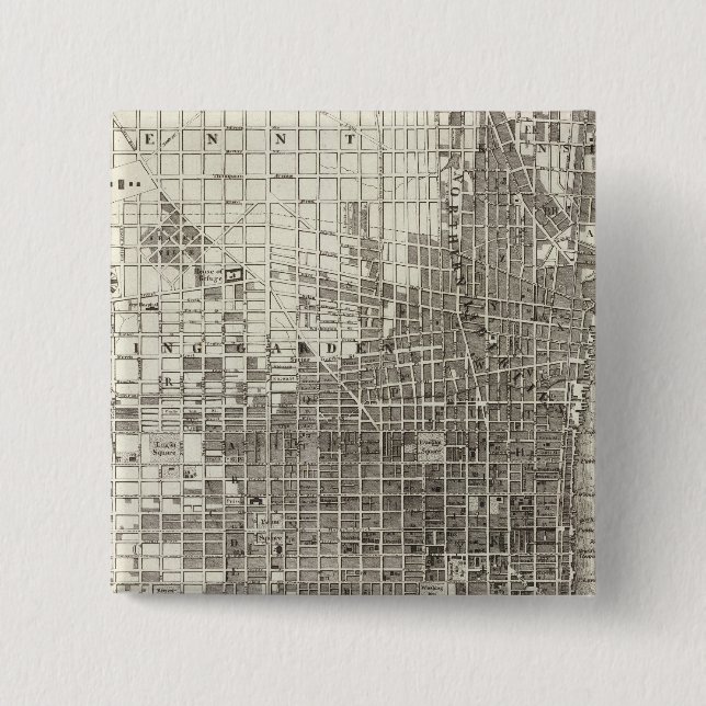 Philadelphia 4 2 inch square button (Front)
