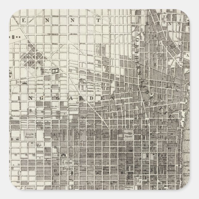 Philadelphia 4 square sticker (Front)