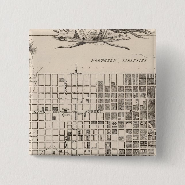 Philadelphia 6 2 inch square button (Front)