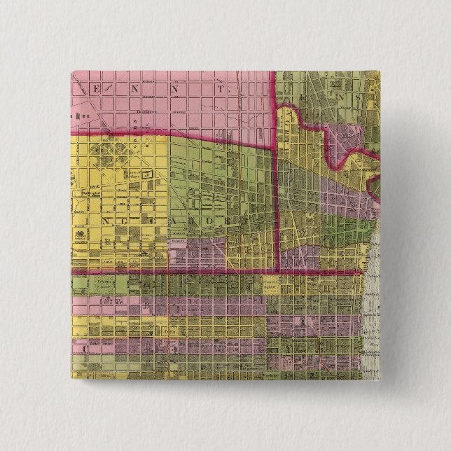 Philadelphia 7 2 inch square button (Front)