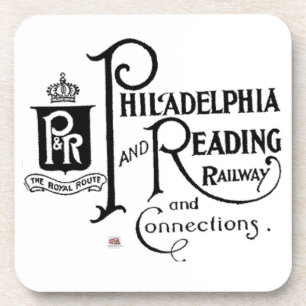 Philadelphia and Reading Railroad Logo         Coaster