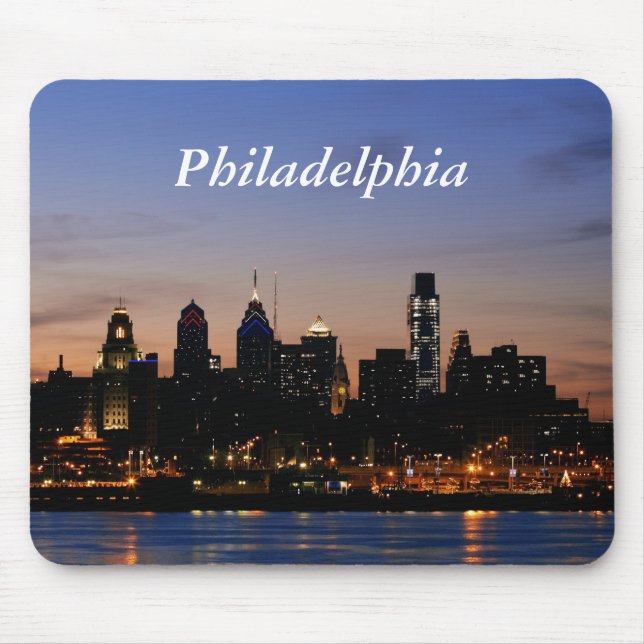 Philadelphia at Twilight Mousepad (Front)