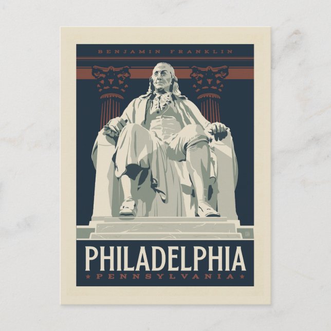 Philadelphia | Benjamin Franklin Institute Postcard (Front)