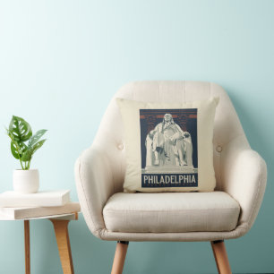 Philadelphia   Benjamin Franklin Institute Throw Pillow
