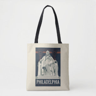 Philadelphia   Benjamin Franklin Institute Tote Bag