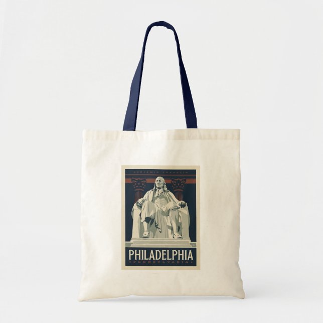 Philadelphia | Benjamin Franklin Institute Tote Bag (Front)