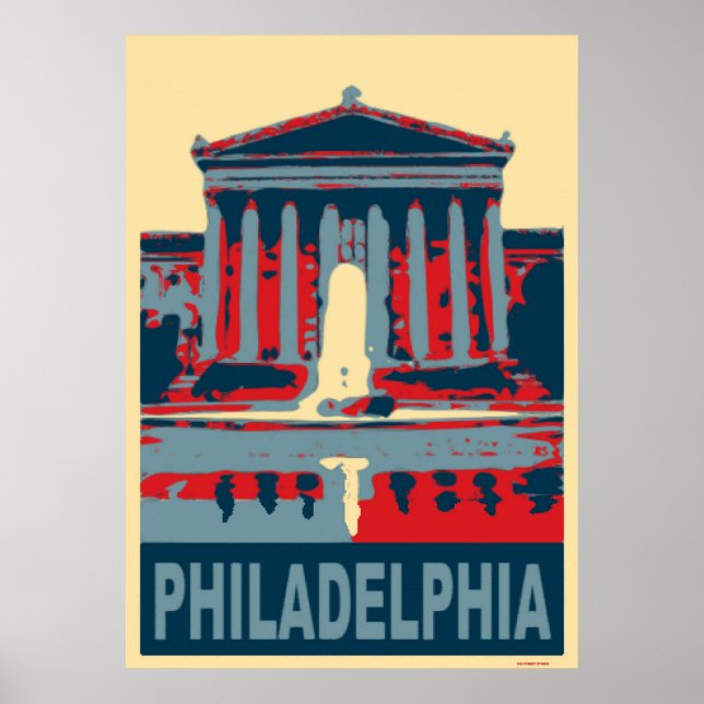 Philadelphia Blue Poster (Front)