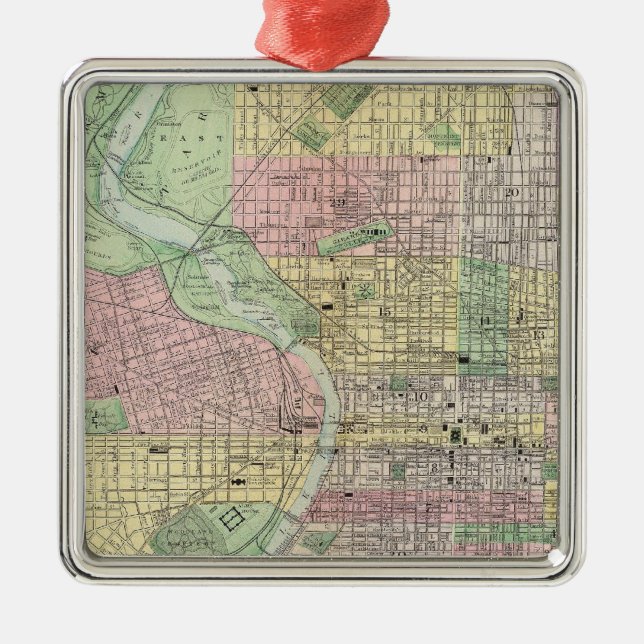 Philadelphia, Camden Metal Ornament (Front)