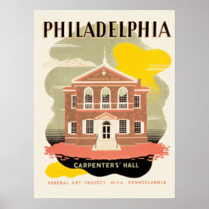 Philadelphia Carpenter's Hall Poster