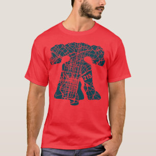 Philadelphia City 215 Liberty Bell Love Philly Fan T-Shirt