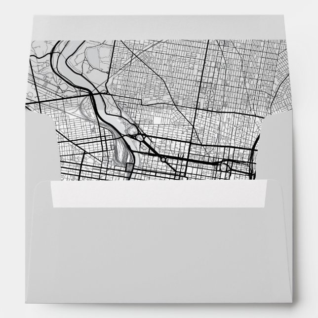 Philadelphia City Map Envelope (Back (Bottom))