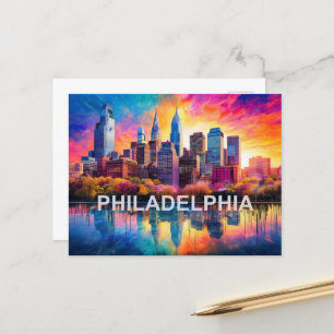Philadelphia City Of Brotherly Love  Postcard