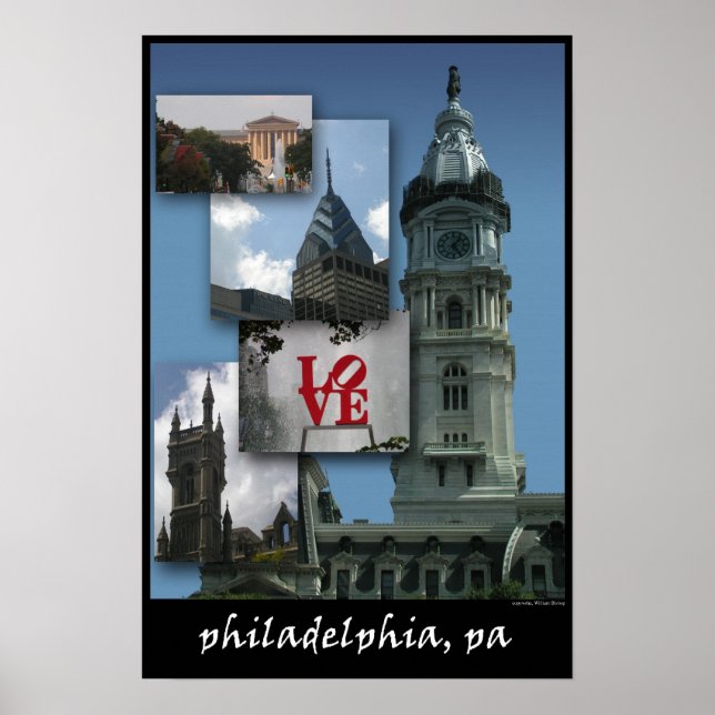 Philadelphia - Cityscape Poster (Front)