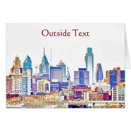 Philadelphia Colour Sketch Card