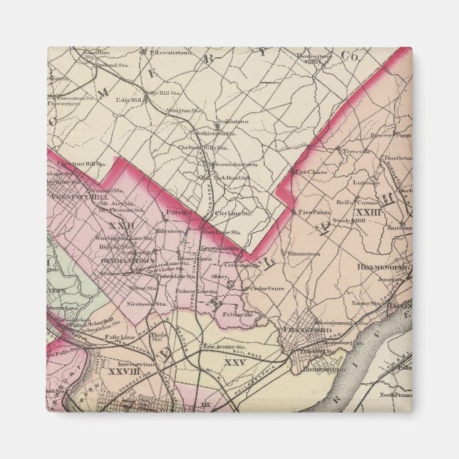 Philadelphia County, City Magnet (Front)