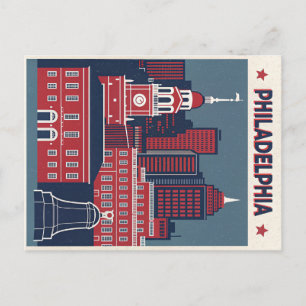 Philadelphia: Cradle of Liberty Illustration Postcard