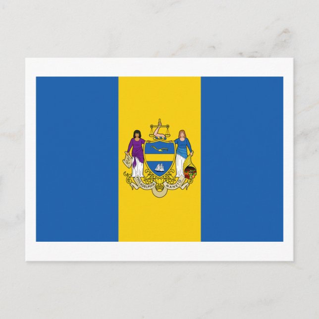 Philadelphia Flag Postcard (Front)
