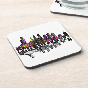 Philadelphia in graffiti Beverage Coaster
