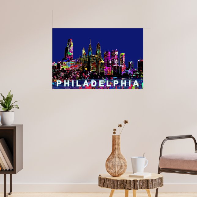 Philadelphia in graffiti poster (Living Room 3)