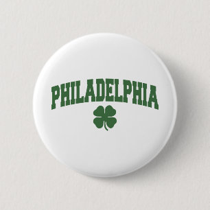 Philadelphia (Irish Shamrock) 2 Inch Round Button