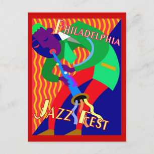 Philadelphia Jazz Fest Postcard