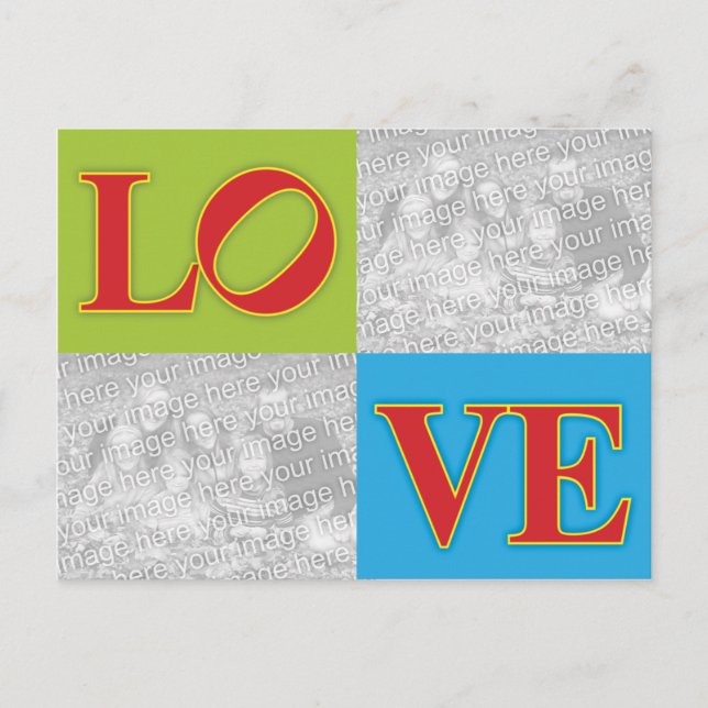 Philadelphia LOVE Statue Postcard - Customizable (Front)