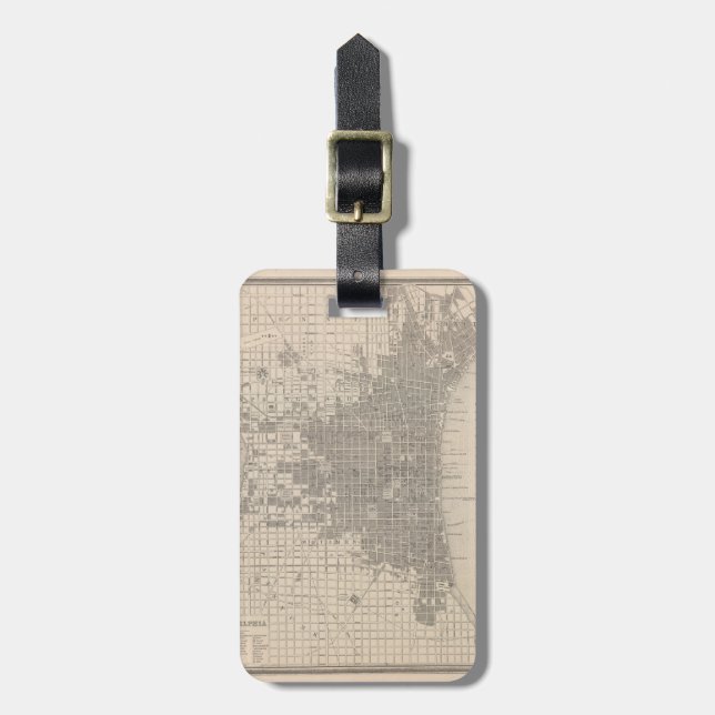 Philadelphia. Luggage Tag (Front Vertical)