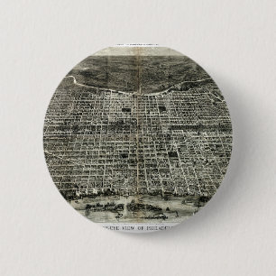 philadelphia map 2 inch round button