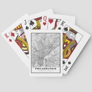 Philadelphia Map Playing Cards