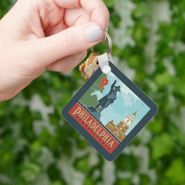 Philadelphia, PA | Independence Hall Keychain (Hand)