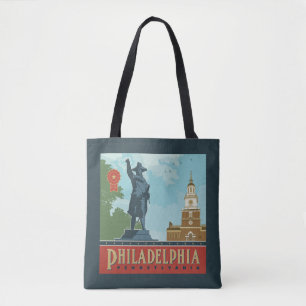 Philadelphia, PA   Independence Hall Tote Bag