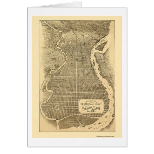 Philadelphia, PA Panoramic Map - 1870