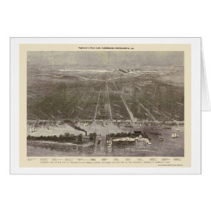 Philadelphia, PA Panoramic Map - 1876