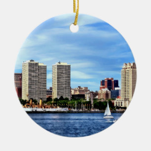 Philadelphia Pa Skyline Ceramic Ornament