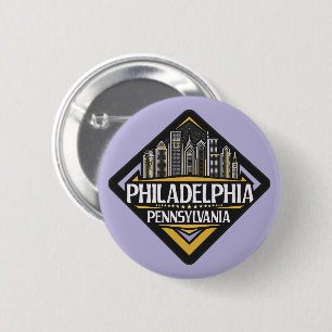 Philadelphia Pennsylvania 2 Inch Round Button